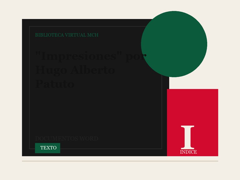 Portada de Impresiones” por Hugo Alberto Patuto