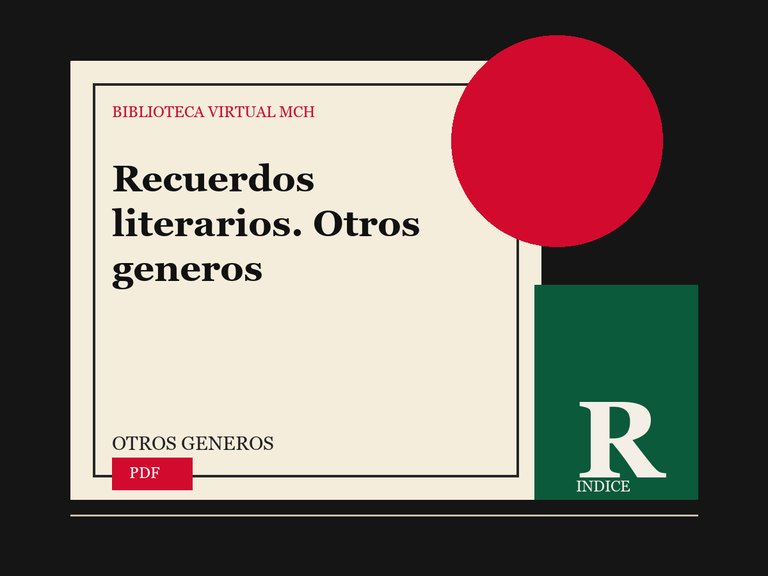 Portada de Recuerdos literarios. Otros generos