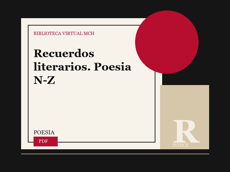 Portada de Recuerdos literarios. Poesia N-Z
